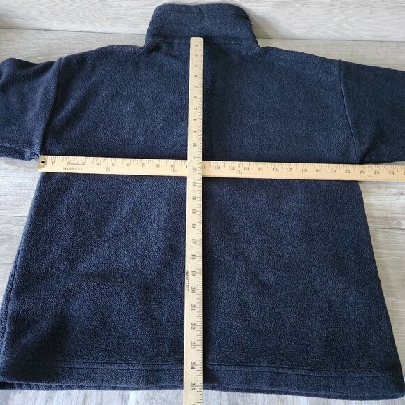 Polar Graphic Vtg Blue Embroidered Maui Hawaii 1/4 Zip Pullover Fleece USA Made - Picture 11 of 14